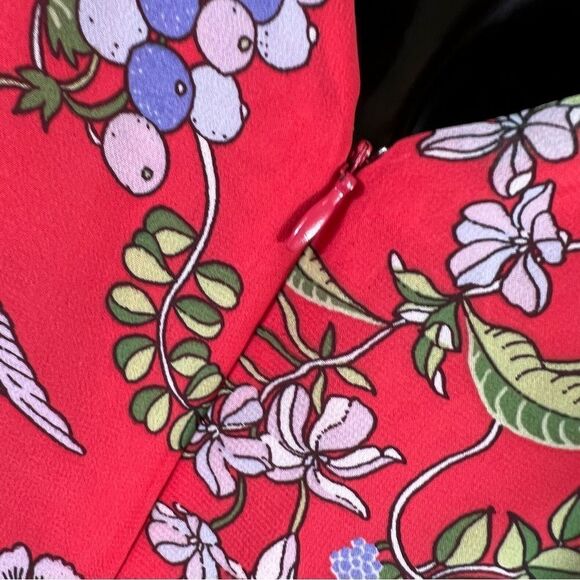 Nanette Lepore Paradise Dreaming Floral Hummingbird Print Maxi Dress - Picture 11 of 16